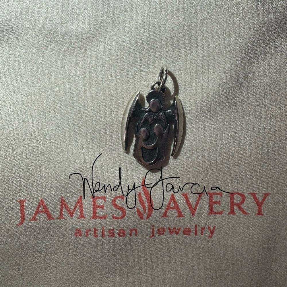 James Avery Silver Angel Pendant